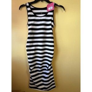 NWT Isabel Maternity Sleeveless T-shirt Summer Sun Striped Dress Women's  XS